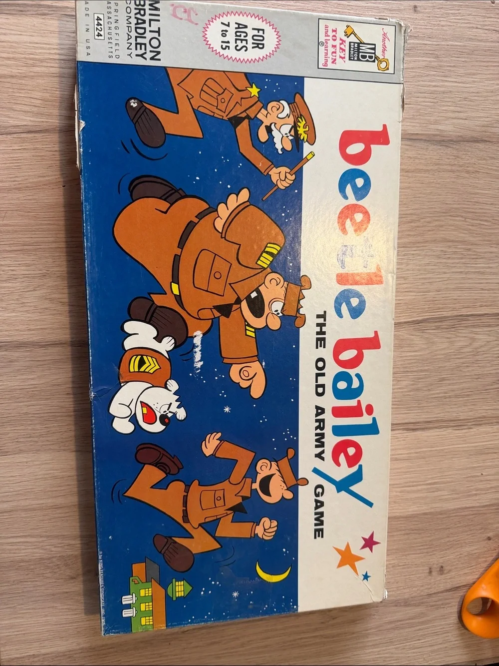 Vintage 1963 Beefe Beiley The Old Army Game - Blue & White by Milton Bradley